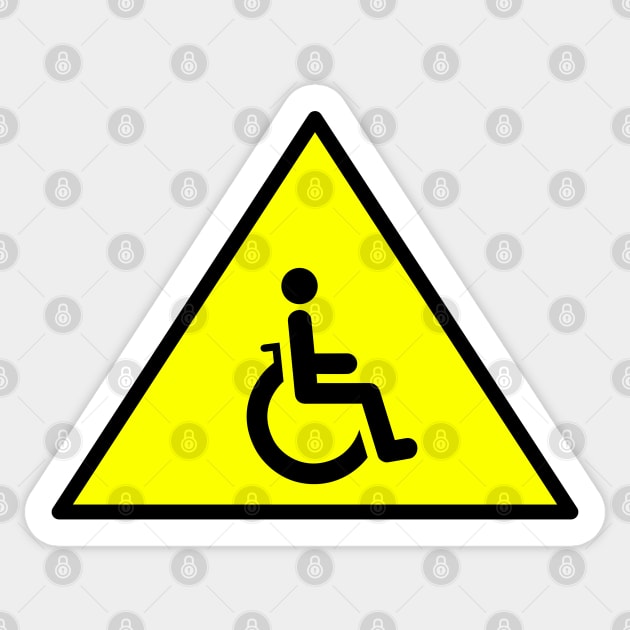 Wheelchair symbol Sticker by mariauusivirtadesign